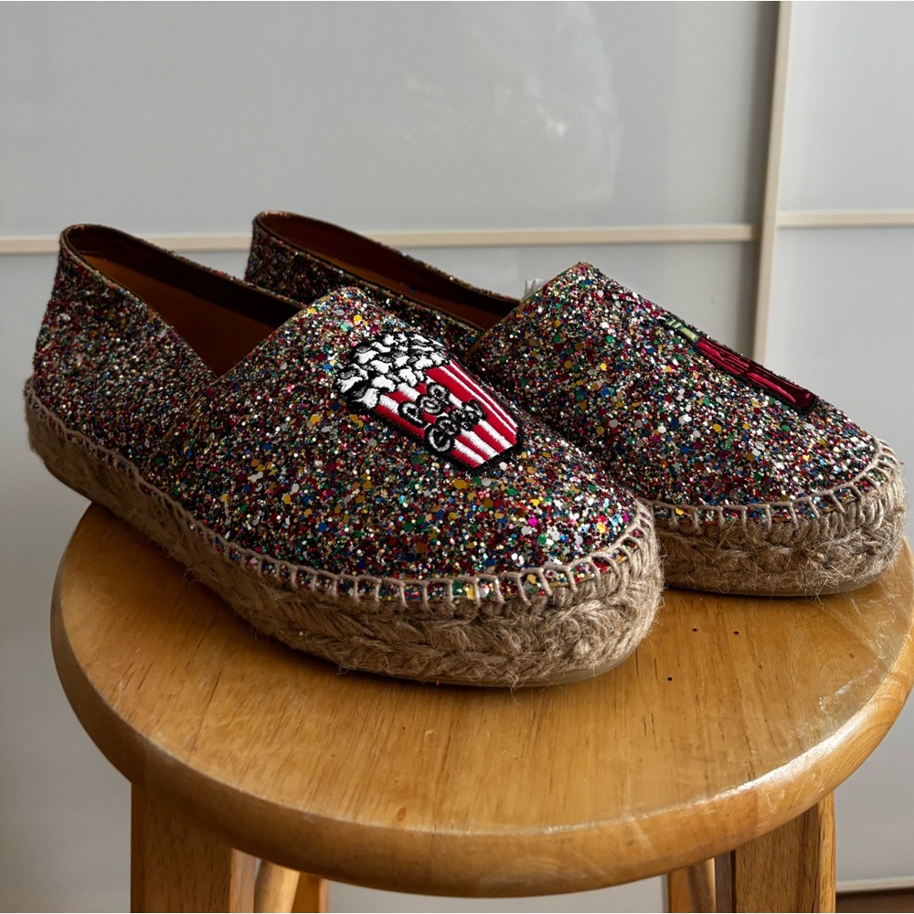 Chiara Ferragni Glitter Espadrille Size EU 39 - Picture 2 of 9